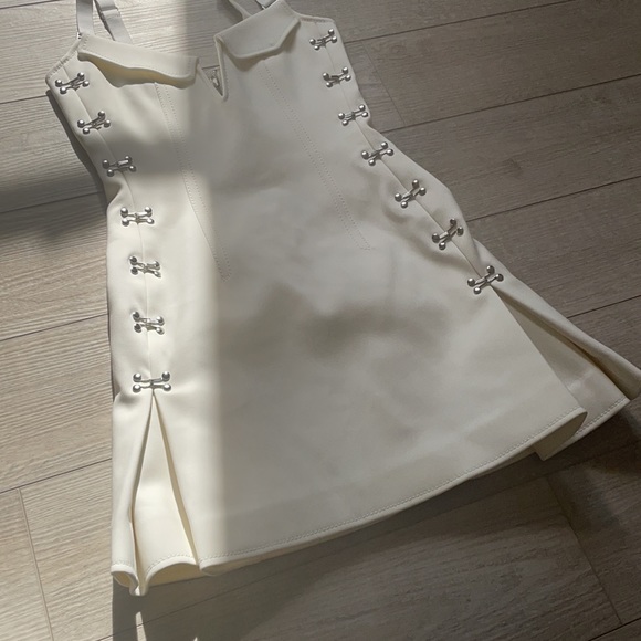 ❌SOLD❌Dion Lee White Sleeveless Accordian Pleat Dress XS - Picture 8 of 15
